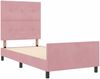 vidaXL Boxspringbett mit Kopfteil Rosa 90 x 190 cm Samt 3344914 Bild 5