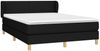 vidaXL Boxspringbett mit Matratze Schwarz 140x190 cm Stoff 3126639 Bild 3