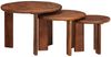 Nesting-Couchtische, Sofatische 3 pcs Honigbraun Massivholz Mango Bild 3