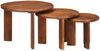 Nesting-Couchtische, Sofatische 3 pcs Honigbraun Massivholz Mango Bild 2