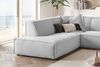 KAWOLA Sofa SAMU Ecksofa Cord hellgrau Recamiere links 72 x 224 x 254 cm Bild 4