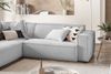 KAWOLA Sofa SAMU Ecksofa Cord hellgrau Recamiere links 72 x 224 x 254 cm Bild 5