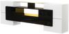 TV-Schrank 200x35x60 cm in Weiß/Schwarz, Hochglanz mit LED, 6 Türen und 2 Schubladen Bild 5