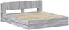 vidaXL Bettgestell mit Stauraum Grau Sonoma 200 x 200 cm Holzwerkstoff 3433987 Bild 3