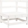 vidaXL 6-tlg. Garten-Sofagarnitur Weiß Massivholz Kiefer 3250705 Bild 5
