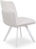 Polsterstuhl HARPER HARARE LBH 61x47x86 cm weiß Esszimmerstuhl Freischwinger Schwingstuhl Bild 3