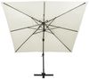vidaXL Ampelschirm mit Doppeldach 300 x 300 cm Sand 312368 Bild 3