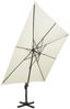 vidaXL Ampelschirm mit Doppeldach 300 x 300 cm Sand 312368 Bild 2