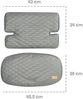 roba Sit Up 'Luxe' - Sitzverkleinerer 2-teilig - für alle 'Sit Up' Treppenhochstühle - Stone gesteppt Bild 5