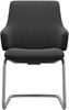 Stressless® Polsterstuhl Laurel, Low Back mit Armlehne, Größe L, mit Beinen aus Stahl in Schwarz matt Bild 3