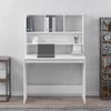 vidaXL Schreibtisch mit Regal Weiß 102x45x148 cm Holzwerkstoff 823000 Bild 3