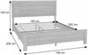 Queen Size Bett HWC-P44, Doppelbett Bettgestell mit Lattenrost, 160x200cm ~ Walnuss-Optik Bild 3