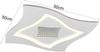 LED Deckenleuchte KLINT flach mit Fernbedienung & RGB, dimmbar Quadrat 50cm Bild 3