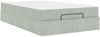 vidaXL Bettgestell mit Matratze 2 pcs Hellgrau Samt 3399558 Bild 2