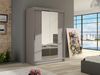 Kleiderschrank Miami II, ohne Beleuchtung, Farbe: Cashmere / Spiegel Bild 2