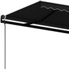 vidaXL Markise Automatisch Einziehbar 400x350 cm Anthrazit 3069189 Bild 5