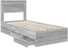 vidaXL Bettrahmen Graues Sonoma 90 x 190 cm Ingenieurs Holz 3409877 Bild 5