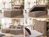 Boxspringbett TILIANO 90x200 Cord inkl. Bettkasten, Einzelbett 7-Zonen Multipocket-Matratze & Topper, Modernes Design mit hohem Kopfteil - Braun Cordstoff - H4 - Topper T25 Bild 2