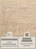 HANSE Home Teppich Juteteppich Teppich Juno, rechteckig, Höhe: 9 mm, Jute, Shape, Handgemacht, Wohnzimmerteppich, Naturteppich, Wohnzimmer Bild 4
