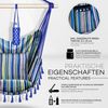tillvex Hängesessel Bunt 2 Kissen zum Aufhängen | Hängestuhl mit Getränkehalter & Bücherfach | Hängesitz wetterfest - Indoor & Outdoor | Hängekorb mit Tragetasche für Erwachsene & Kinder Bild 4
