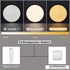 ZMH LED Deckenleuchte Wohnzimmer – Holzoptik Wohnzimmerlampe Ø40cm Schlafzimmer Deckenleuchte 43W Dimmbare Schlafzimmerlampe mit Fernbedienung Bild 2