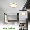 ZMH LED Deckenleuchte Wohnzimmer – Holzoptik Wohnzimmerlampe Ø40cm Schlafzimmer Deckenleuchte 43W Dimmbare Schlafzimmerlampe mit Fernbedienung Bild 3