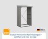 Hörmann Ecostar Metall Kaminholzregal Elegant Typ 1, 123 x 103 cm, graualuminium, 123 x 103 x 198 cm (T x B x H) Bild 4