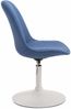 CLP 4er Set Esszimmerstühle Maverick Stoff drehbar und stufenlos verstellbar,blau weiß Bild 4