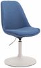 CLP 4er Set Esszimmerstühle Maverick Stoff drehbar und stufenlos verstellbar,blau weiß Bild 2