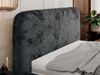 Bett mit Stauraum Polsterbett BENEA CLASSIC, Doppelbett mit Lattenrost Gepolstertes Kopfteil Gasdruckfeder Schlafzimmerbett - 180 x 200 cm - Dunkelgrau Plüsch Bild 4
