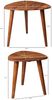 Design Satztisch WL5.574 Sheesham Massivholz Beistelltisch 2er Set Klein, Couchtisch Set 2 Holz Tische, Massivholz Wohnzimmertisch, Schmaler Sofatisch Ablagetisch Bild 4