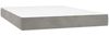 vidaXL Boxspringbett mit Matratze Hellgrau 140x200 cm Samt 3141185 Bild 5