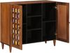 vidaXL Sideboard mit Regal Walnuss 90 x 33,5 x 75 cm Massivholz Mango 4018252 Bild 2