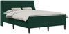 vidaXL Bettgestell mit Matratze Dunkelgrün 120 x 200 cm Samt 3414791 Bild 2
