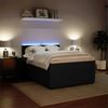 vidaXL Boxspringbett mit Matratze Schwarz 140x190 cm Samt 3290036 Bild 4