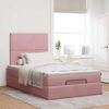 vidaXL Ottoman-Bett mit Matratzen Rosa 120x190 cm Samt 3313390 Bild 3