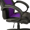Tresko Racing Chefsessel Bürostuhl Drehstuhl Schalensitz Bürosessel Schreibtischstuhl schwarz/lila Bild 4