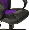 Tresko Racing Chefsessel Bürostuhl Drehstuhl Schalensitz Bürosessel Schreibtischstuhl schwarz/lila Bild 5