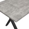 Esstisch mit MDF-Tischplatte in Betonoptik & Metallgestell, 140x80x76 cm, Grau/Schwarz Bild 5