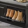 SoBuy FSR64-SCH Schuhbank, MDF, Lackiert, Schwarz, 104 x 51 x 24 cm Bild 4