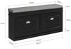 SoBuy FSR64-SCH Schuhbank, MDF, Lackiert, Schwarz, 104 x 51 x 24 cm Bild 3
