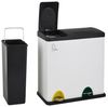 SVITA TC2Combo35 Mülleimer 35 Liter 12+23l Treteimer Trennsystem Küche Weiß Bild 4
