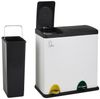 SVITA TC2Combo35 Mülleimer 35 Liter 12+23l Treteimer Trennsystem Küche Weiß Bild 5