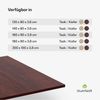 Blumfeldt Bearsdon Tischplatte 120x80 - Langlebige Holztischplatte, Kratzfest & Hitzebeständig, Ideal für Esszimmer - Modernes Teakholz-Finish, Perfekt für Industrielle & Minimalistische Räume Bild 5