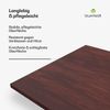 Blumfeldt Bearsdon Tischplatte 120x80 - Langlebige Holztischplatte, Kratzfest & Hitzebeständig, Ideal für Esszimmer - Modernes Teakholz-Finish, Perfekt für Industrielle & Minimalistische Räume Bild 2
