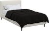 vidaXL Ganzjahresbettdecke Gepolstert Schwarz 155 x 220 cm Mikrofaser 42026020 Bild 3