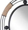 Wandspiegel schwarz oval 55x50 cm MOULINS Bild 5