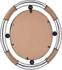 Wandspiegel schwarz oval 55x50 cm MOULINS Bild 4