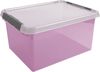 Sunware Aufbewahrungsbox mit Deckel Comfort Line 36 L rosa transparent Bild 2