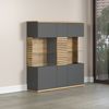 Highboard Norris in grau und Eiche Evoke 131 x 147 cm Bild 5